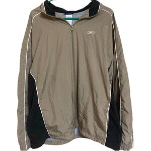 Reebok Activewear men’s jacket in XL tan and black with grey inner lining